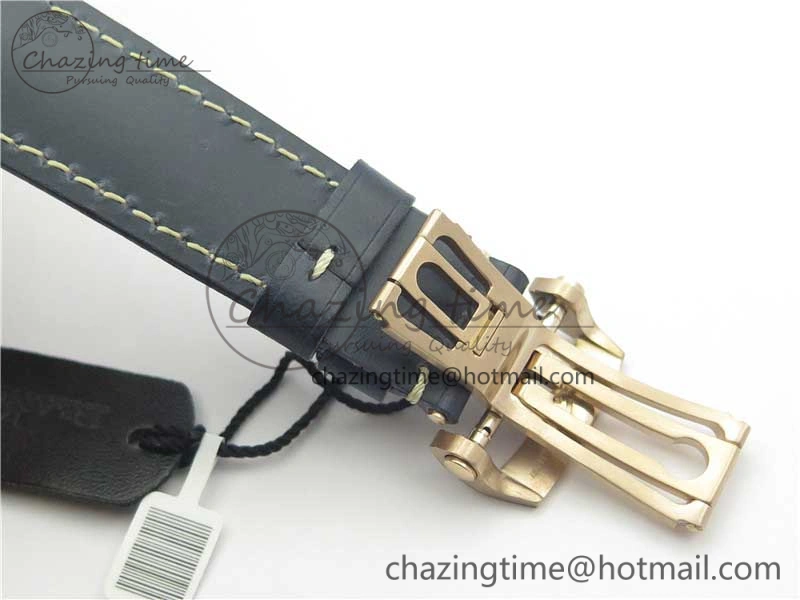 Fifty Fathoms RG Bright Blue ZF 1:1 Best Edition on Blue Leather Strap A1315