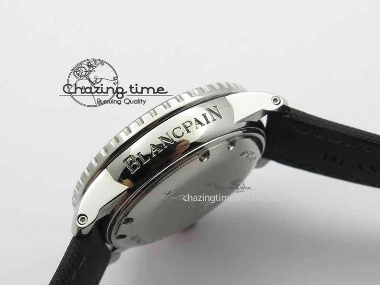 Fifty Fathoms SS Black ZF 1:1 Best Edition Black Dial On Sail Canvas Strap A2836 (Free Extra Strap)