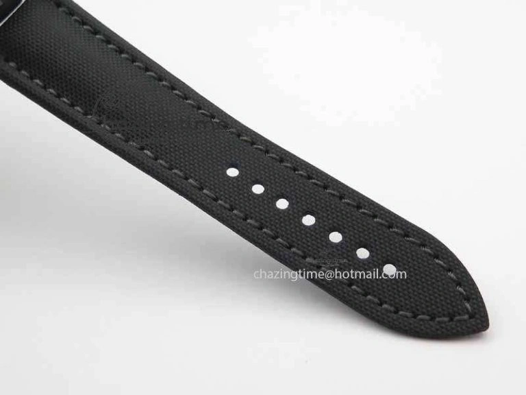 Fifty Fathoms SS Black ZF 1:1 Best Edition Black Dial On Sail Canvas Strap A2836 (Free Extra Strap)