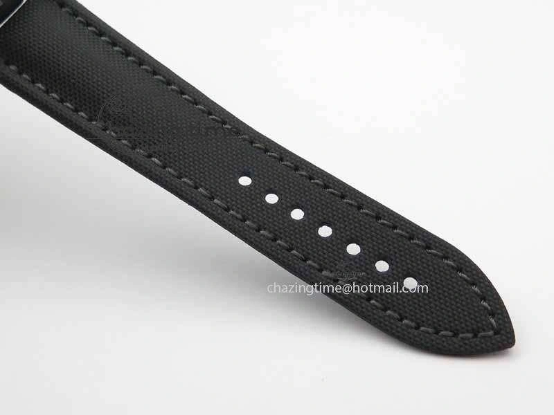 Fifty Fathoms SS Black ZF 1:1 Best Edition Black Dial On Sail Canvas Strap A2836 (Free Extra Strap)