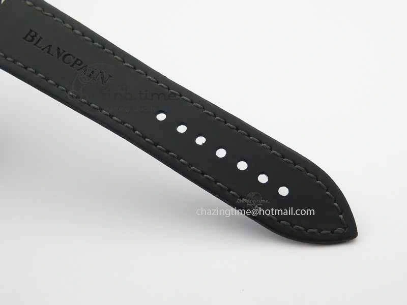 Fifty Fathoms SS Black ZF 1:1 Best Edition Black Dial On Sail Canvas Strap A2836 (Free Extra Strap)