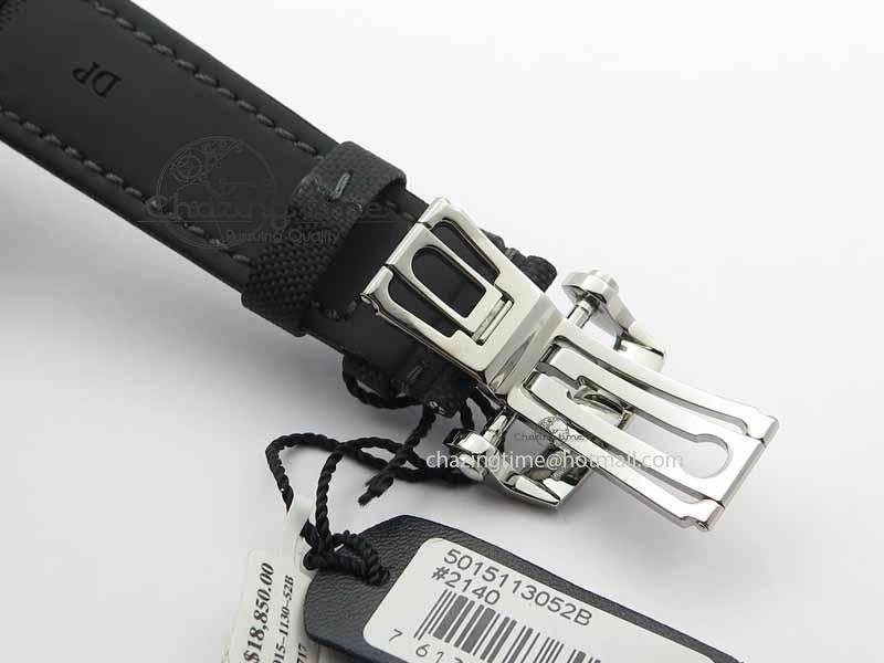 Fifty Fathoms SS Black ZF 1:1 Best Edition Black Dial On Sail Canvas Strap A2836 (Free Extra Strap)