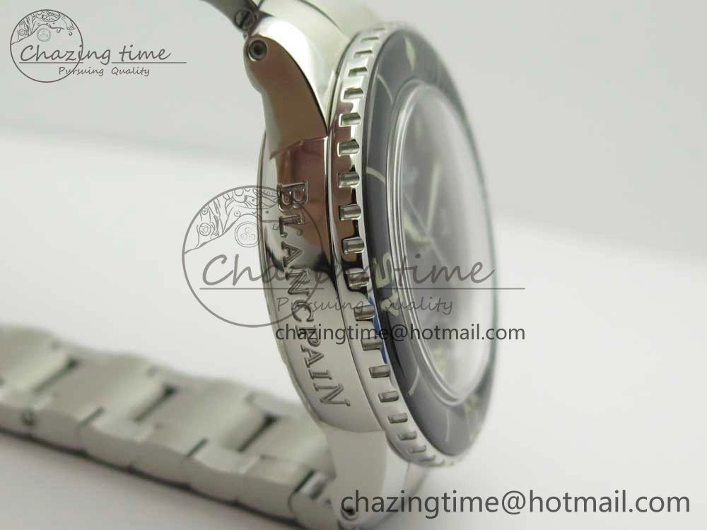 Fifty Fathoms SS Black ZF 1:1 Best Edition Black Dial on SS Bracelet A2836