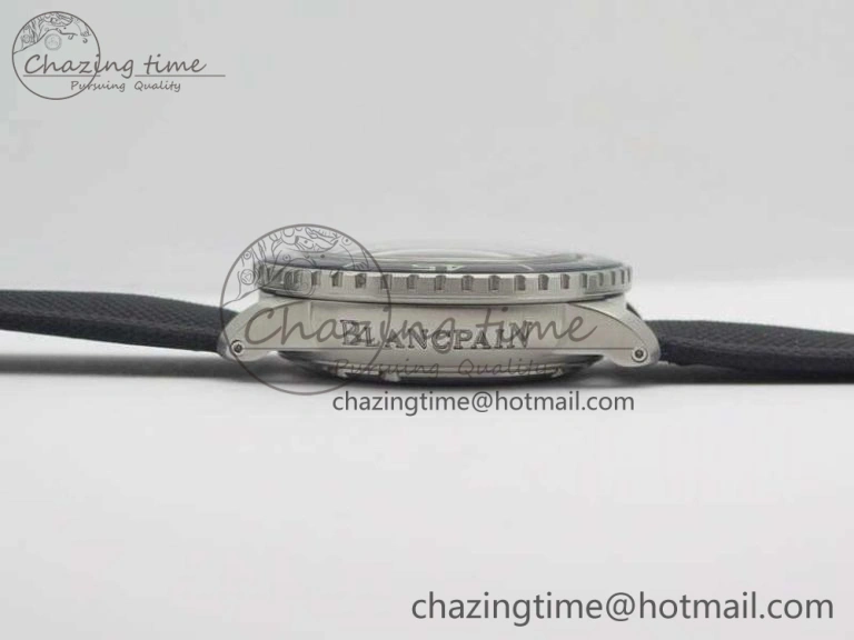 Fifty Fathoms SS Blue ZF 1:1 Best Edition Blue Dial On Sail Canvas Strap A2836 (Free Extra Strap)