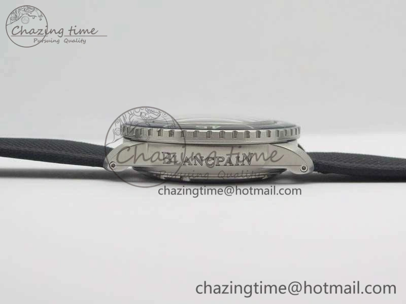 Fifty Fathoms SS Blue ZF 1:1 Best Edition Blue Dial On Sail Canvas Strap A2836 (Free Extra Strap)