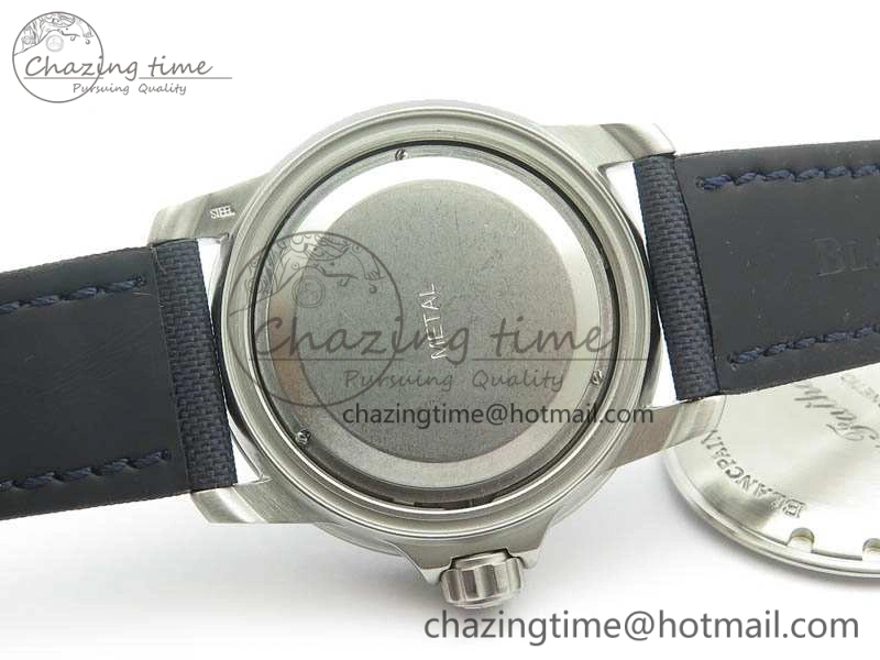 Fifty Fathoms SS Blue ZF 1:1 Best Edition Blue Dial On Sail Canvas Strap A2836 (Free Extra Strap)