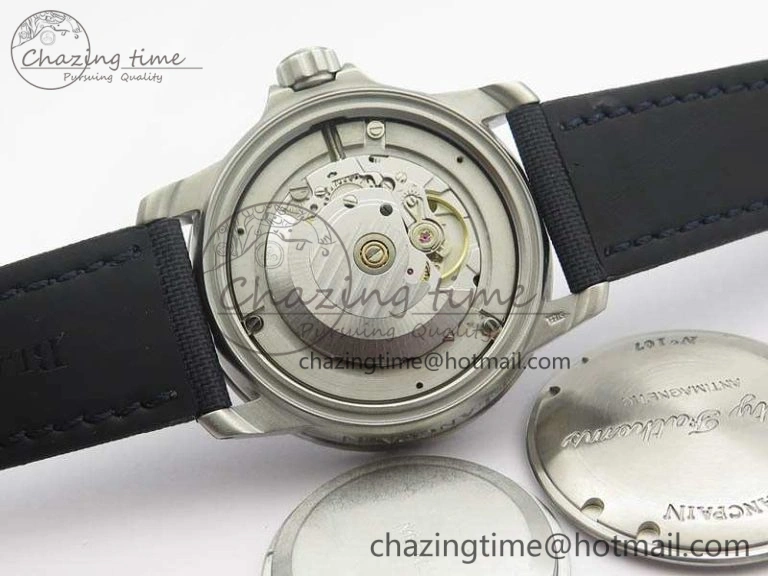 Fifty Fathoms SS Blue ZF 1:1 Best Edition Blue Dial On Sail Canvas Strap A2836 (Free Extra Strap)