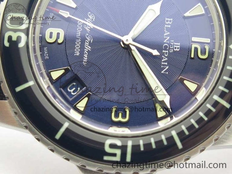 Fifty Fathoms SS Blue ZF 1:1 Best Edition Blue Dial On Sail Canvas Strap A2836 (Free Extra Strap)