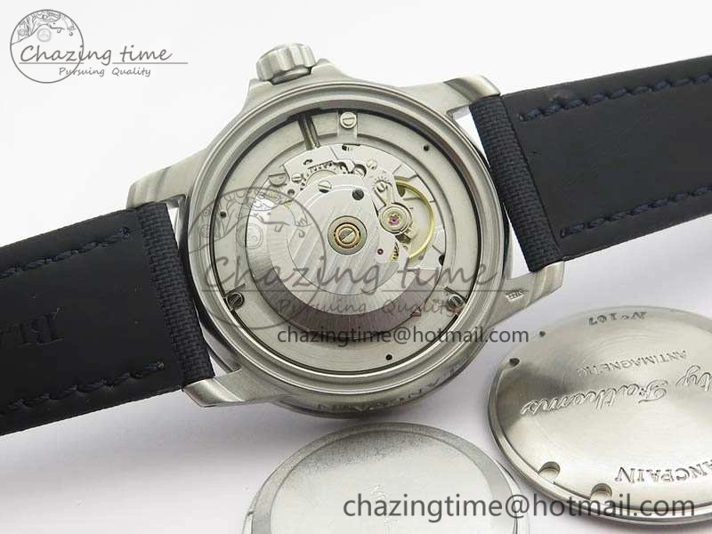 Fifty Fathoms SS Blue ZF 1:1 Best Edition Blue Dial On Sail Canvas Strap A2836 (Free Extra Strap)