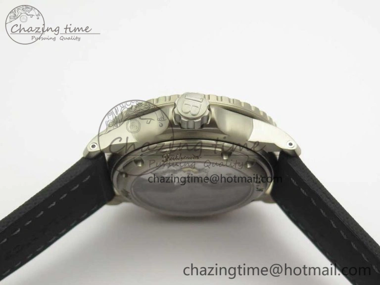 Fifty Fathoms Ti Black ZF 1:1 Best Edition Black Dial on Sail-canvas Strap A1315 (Free Extra Strap)