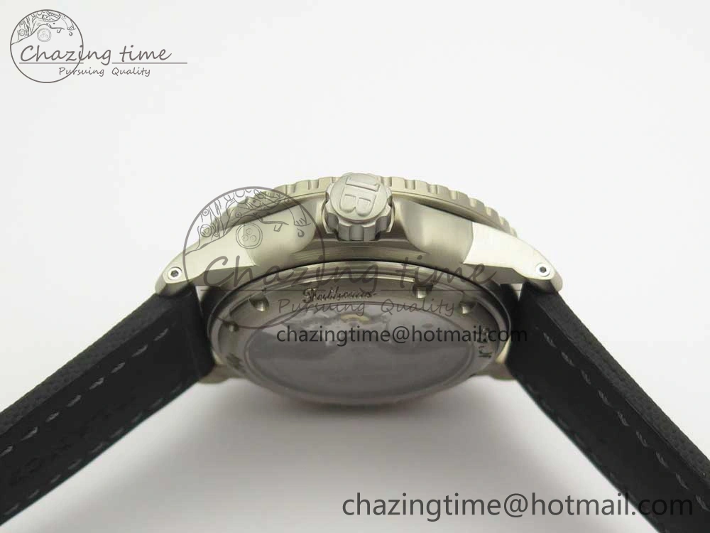 Fifty Fathoms Ti Black ZF 1:1 Best Edition Black Dial on Sail-canvas Strap A1315 (Free Extra Strap)