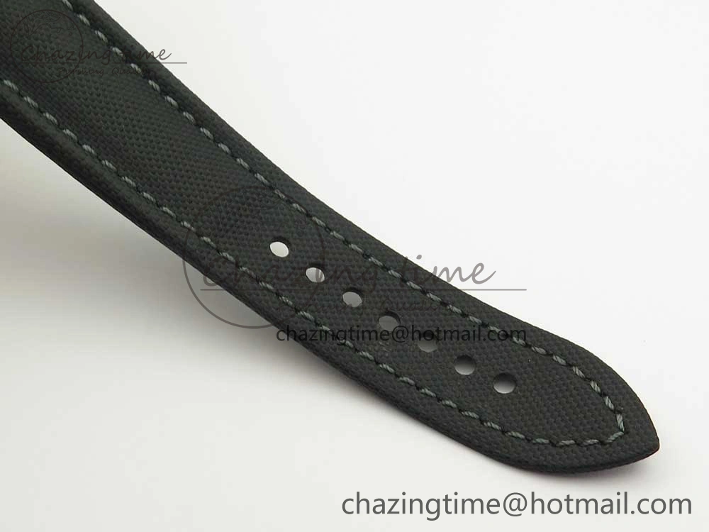 Fifty Fathoms Ti Black ZF 1:1 Best Edition Black Dial on Sail-canvas Strap A1315 (Free Extra Strap)