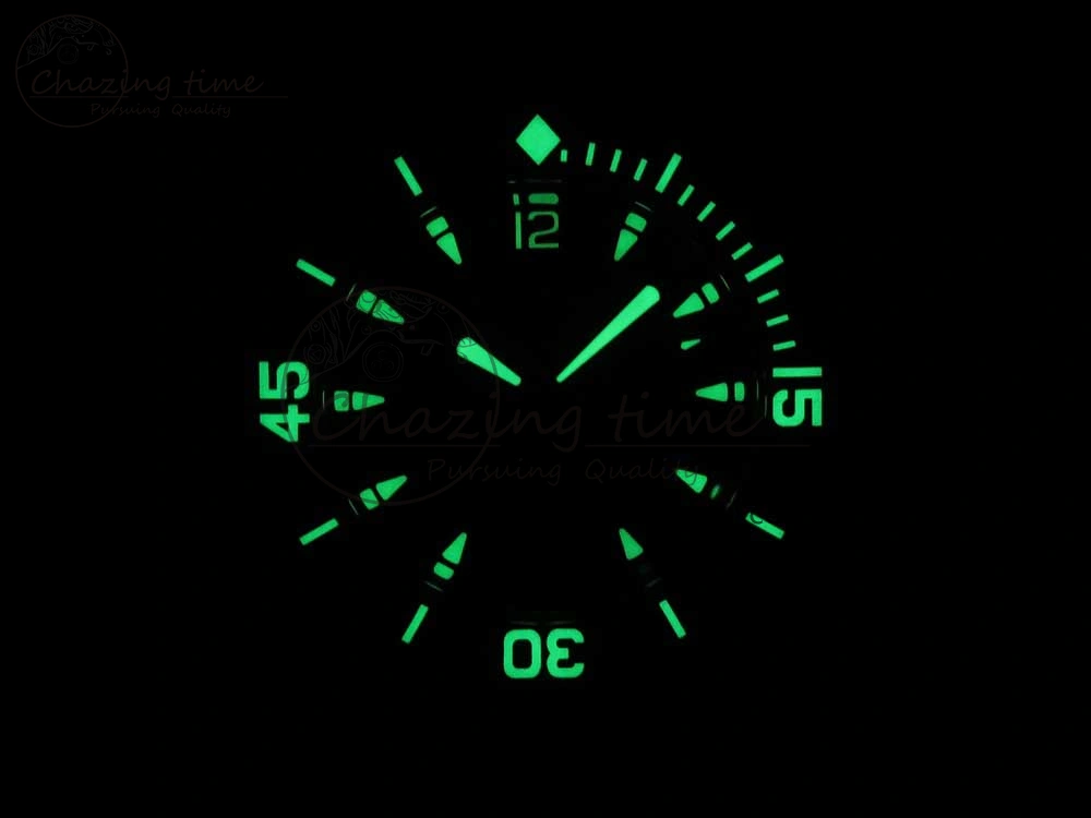 Fifty Fathoms Titanium Big Date Black HGF Best Edition Black Dial on Sail-canvas Strap A6918B (Free Tool And Nylon Strap)