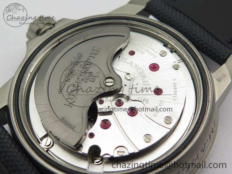 Fifty Fathoms Titanium Blue ZF 1:1 Best Edition Blue Dial On Canvas Strap A2836 (Free Tool )