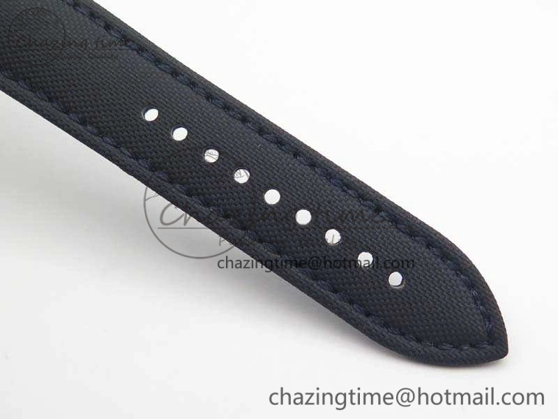 Fifty Fathoms Titanium Blue ZF 1:1 Best Edition Blue Dial On Canvas Strap A2836 (Free Tool )