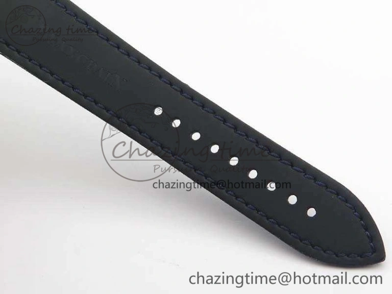 Fifty Fathoms Titanium Blue ZF 1:1 Best Edition Blue Dial On Canvas Strap A2836 (Free Tool )