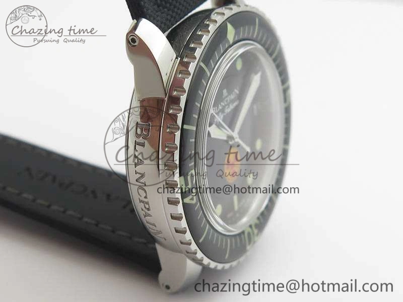 Fifty Fathoms ZF 1:1 Best Edition SS “No Radiation” Dial On Sail-Canvas Strap A2836