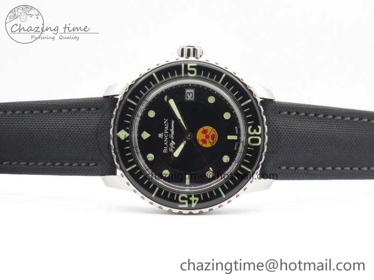 Fifty Fathoms ZF 1:1 Best Edition SS “No Radiation” Dial On Sail-Canvas Strap A2836