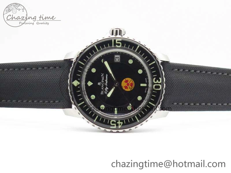 Fifty Fathoms ZF 1:1 Best Edition SS “No Radiation” Dial On Sail-Canvas Strap A2836