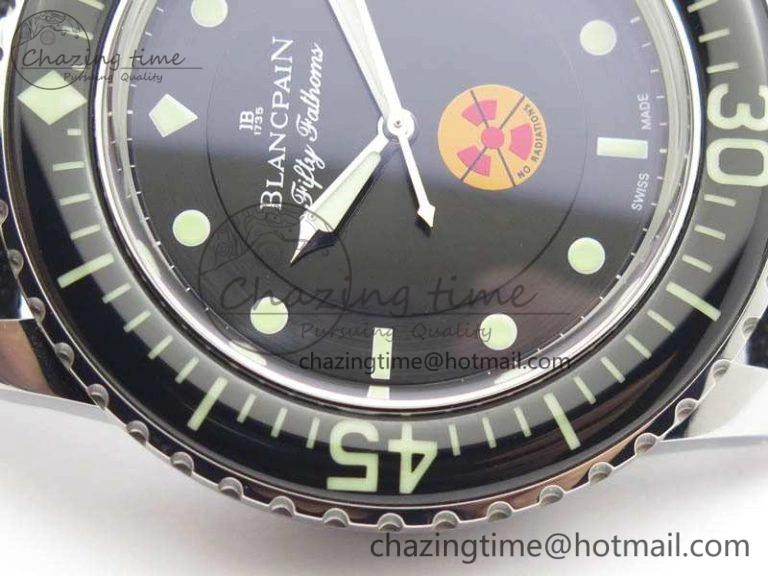 Fifty Fathoms ZF 1:1 Best Edition SS “No Radiation” Dial On Sail-Canvas Strap A2836