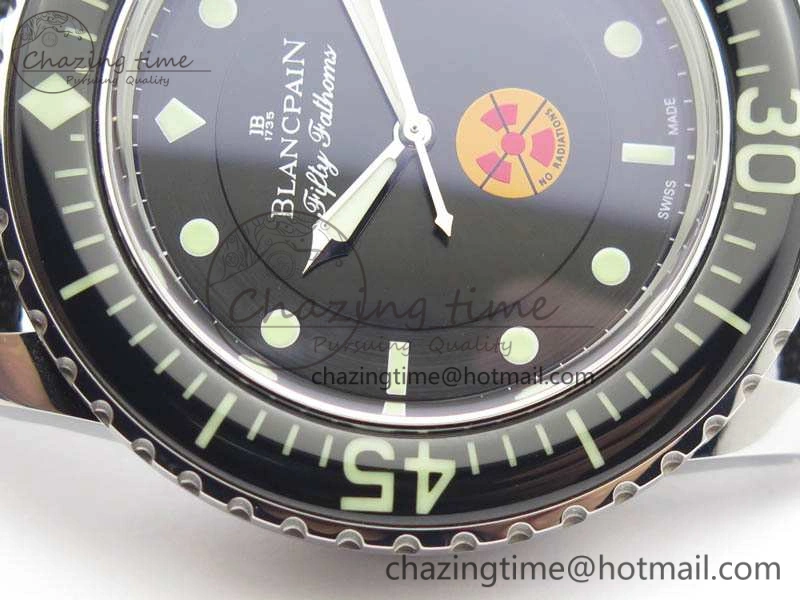Fifty Fathoms ZF 1:1 Best Edition SS “No Radiation” Dial On Sail-Canvas Strap A2836