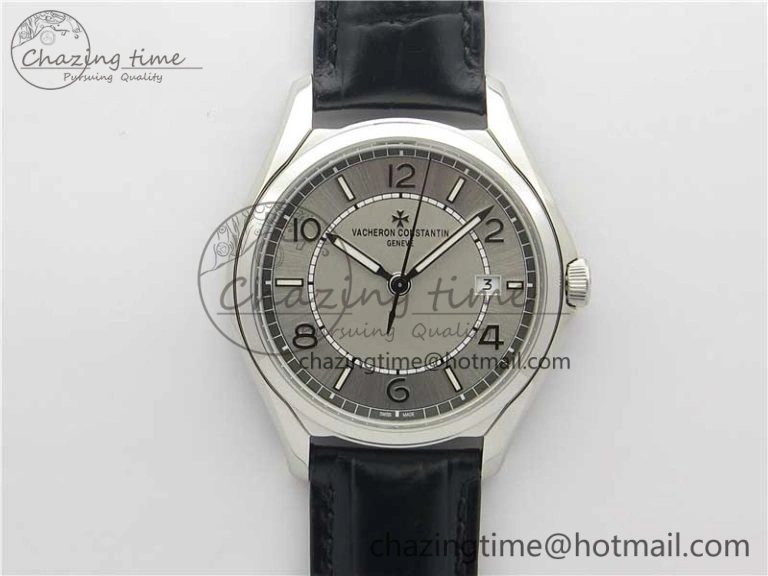 Fiftysix Complete Calendar SS 40mm ZF 1:1 Best Edition Blue Dial on Blue Leather Strap A2460
