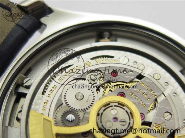 Fiftysix Complete Calendar SS 40mm ZF 1:1 Best Edition Blue Dial on Blue Leather Strap A2460