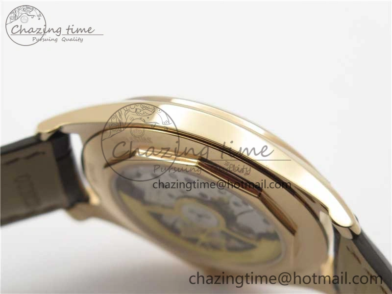 Fiftysix RG 40mm ZF 1:1 Best Edition Silver Dial on Brown Leather Strap A1326