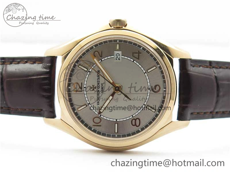 Fiftysix RG 40mm ZF 1:1 Best Edition Silver Dial on Brown Leather Strap A1326