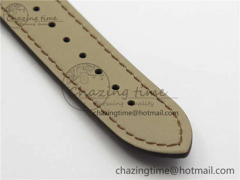 Fiftysix RG 40mm ZF 1:1 Best Edition Silver Dial on Brown Leather Strap A1326