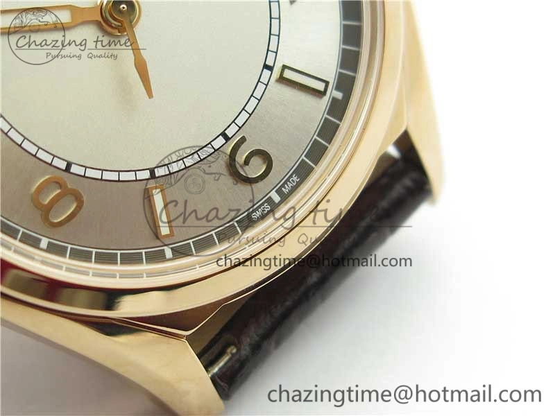 Fiftysix RG 40mm ZF 1:1 Best Edition Silver Dial on Brown Leather Strap A1326