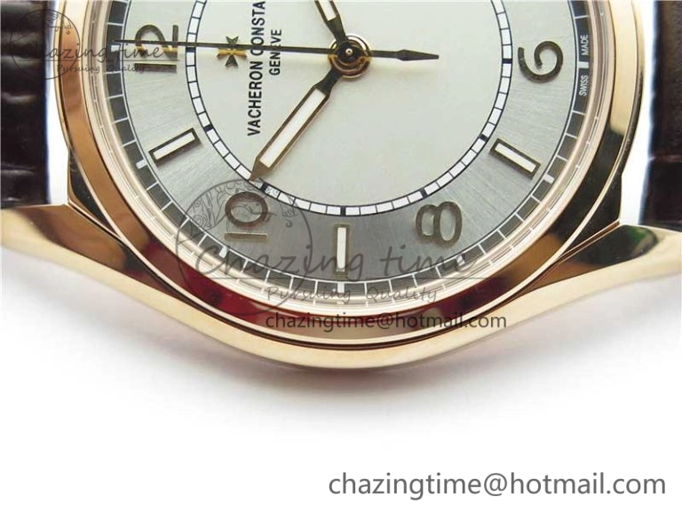Fiftysix RG 40mm ZF 1:1 Best Edition Silver Dial on Brown Leather Strap A1326