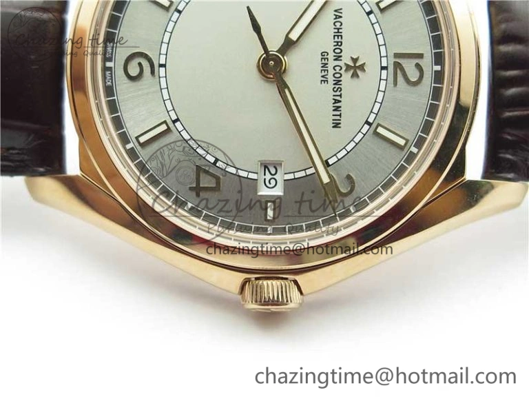 Fiftysix RG 40mm ZF 1:1 Best Edition Silver Dial on Brown Leather Strap A1326