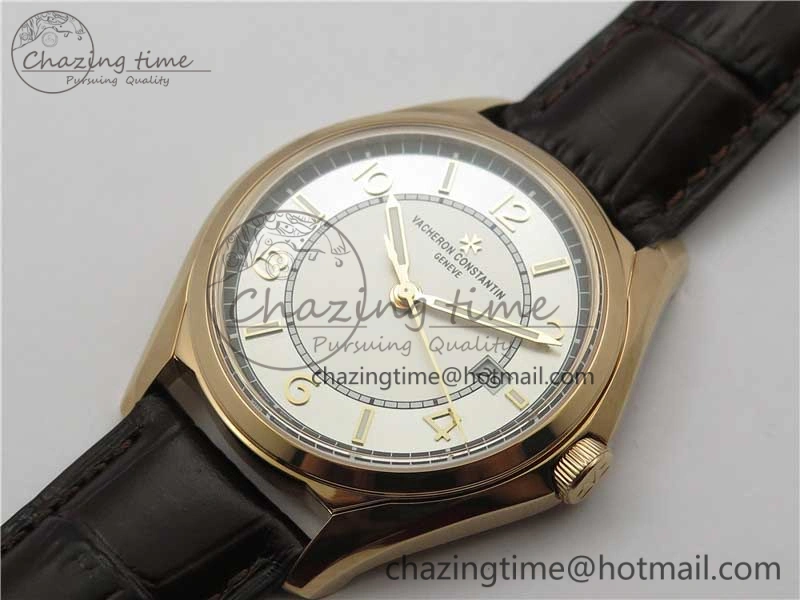 Fiftysix RG 40mm ZF 1:1 Best Edition Silver Dial on Brown Leather Strap A1326