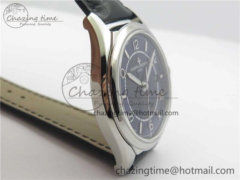Fiftysix SS 40mm ZF 1:1 Best Edition Blue Dial on Black Leather Strap A1326
