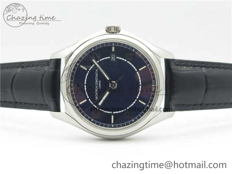 Fiftysix SS 40mm ZF 1:1 Best Edition Blue Dial on Black Leather Strap A1326