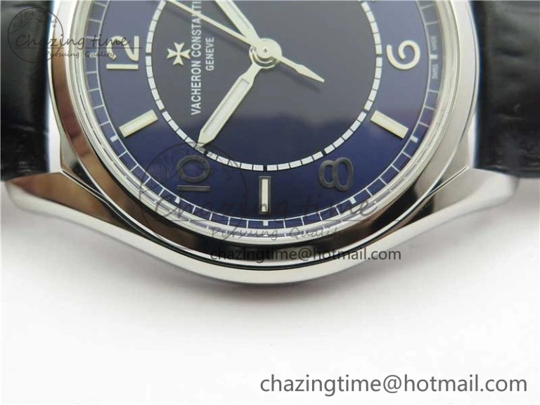 Fiftysix SS 40mm ZF 1:1 Best Edition Blue Dial on Black Leather Strap A1326