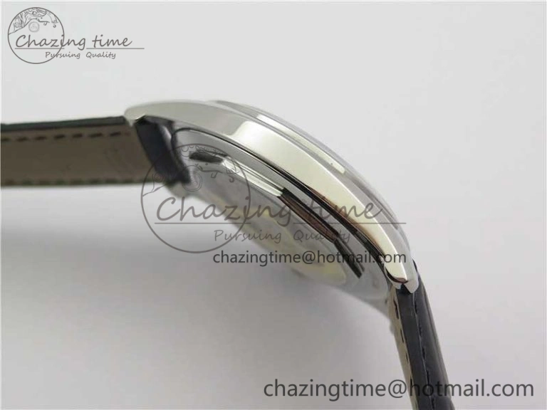 Fiftysix SS 40mm ZF 1:1 Best Edition Silver Dial on Black Leather Strap A1326