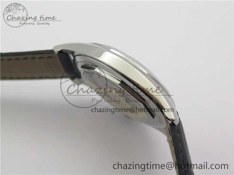 Fiftysix SS 40mm ZF 1:1 Best Edition Silver Dial on Black Leather Strap A1326