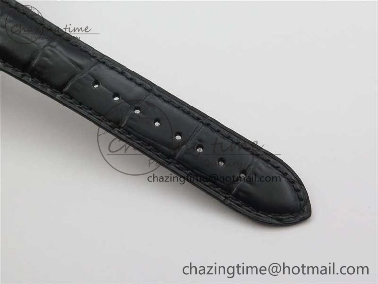 Fiftysix SS 40mm ZF 1:1 Best Edition Silver Dial on Black Leather Strap A1326