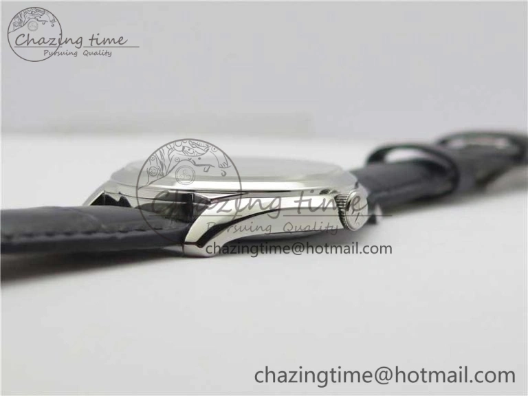 Fiftysix SS 40mm ZF 1:1 Best Edition Silver Dial on Black Leather Strap A1326