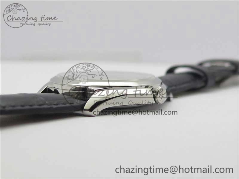 Fiftysix SS 40mm ZF 1:1 Best Edition Silver Dial on Black Leather Strap A1326