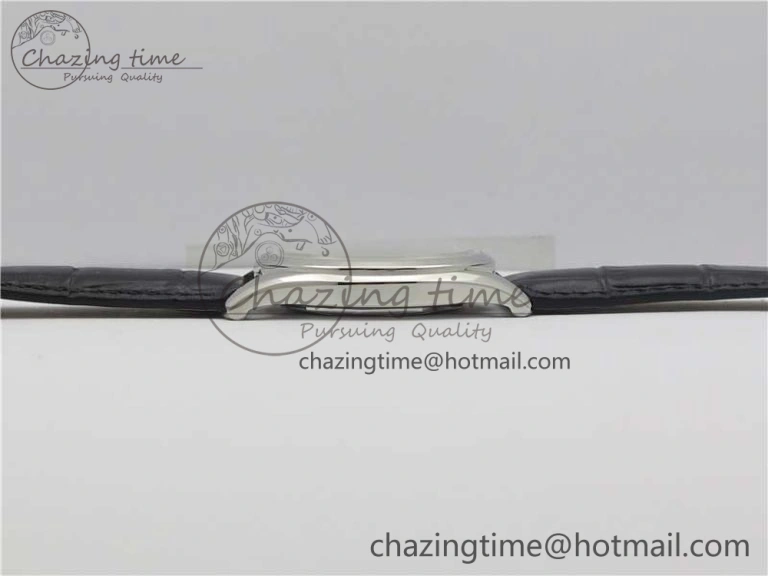 Fiftysix SS 40mm ZF 1:1 Best Edition Silver Dial on Black Leather Strap A1326