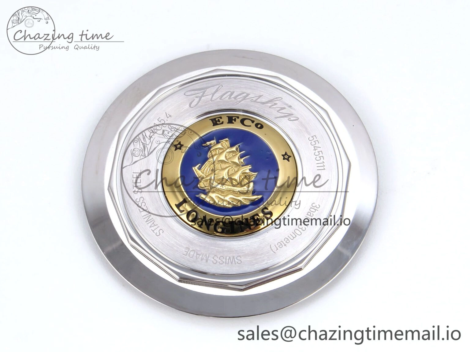 Flagship Heritage Moonphase SS APSF 1:1 Best Edition Blue Dial on Blue Leather Strap A2892
