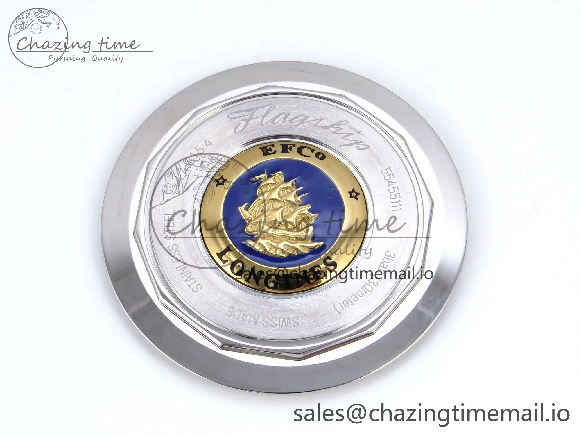 Flagship Heritage Moonphase SS APSF 1:1 Best Edition Blue Dial on Blue Leather Strap A2892