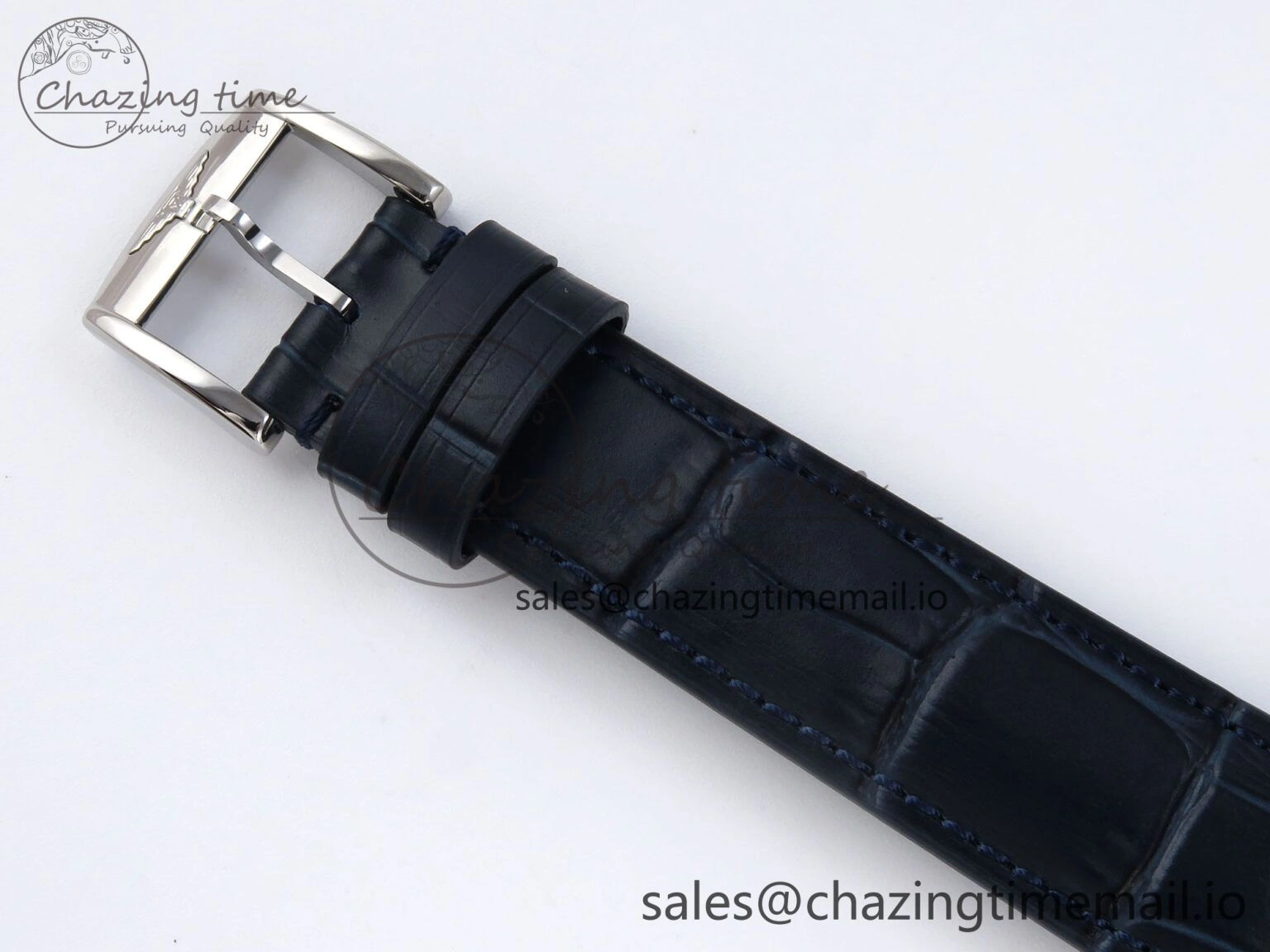 Flagship Heritage Moonphase SS APSF 1:1 Best Edition Blue Dial on Blue Leather Strap A2892