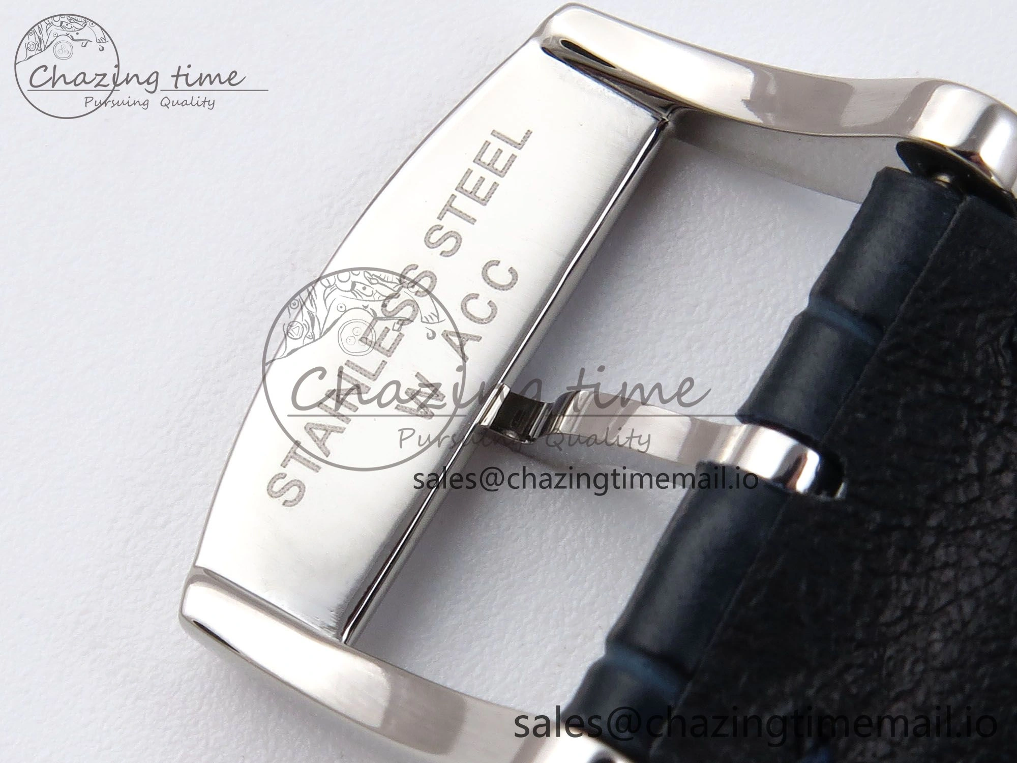 Flagship Heritage Moonphase SS APSF 1:1 Best Edition Blue Dial on Blue Leather Strap A2892