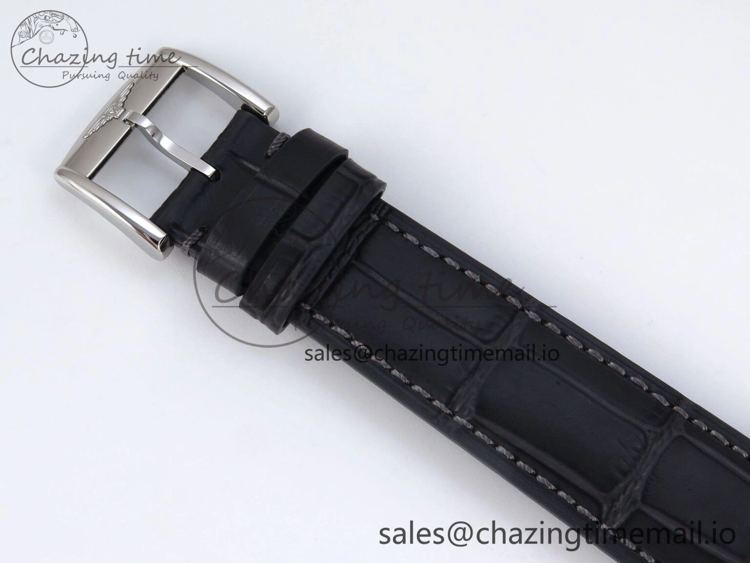 Flagship Heritage Moonphase SS APSF 1:1 Best Edition Silver SS Dial on Black Leather Strap A2892