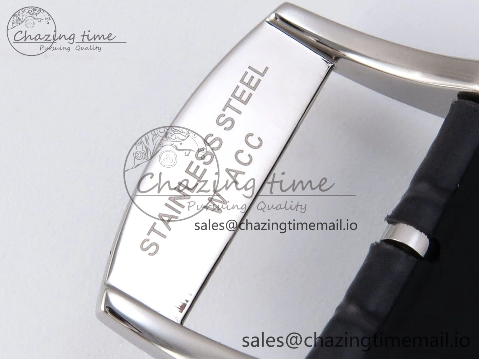 Flagship Heritage Moonphase SS APSF 1:1 Best Edition Silver SS Dial on Black Leather Strap A2892