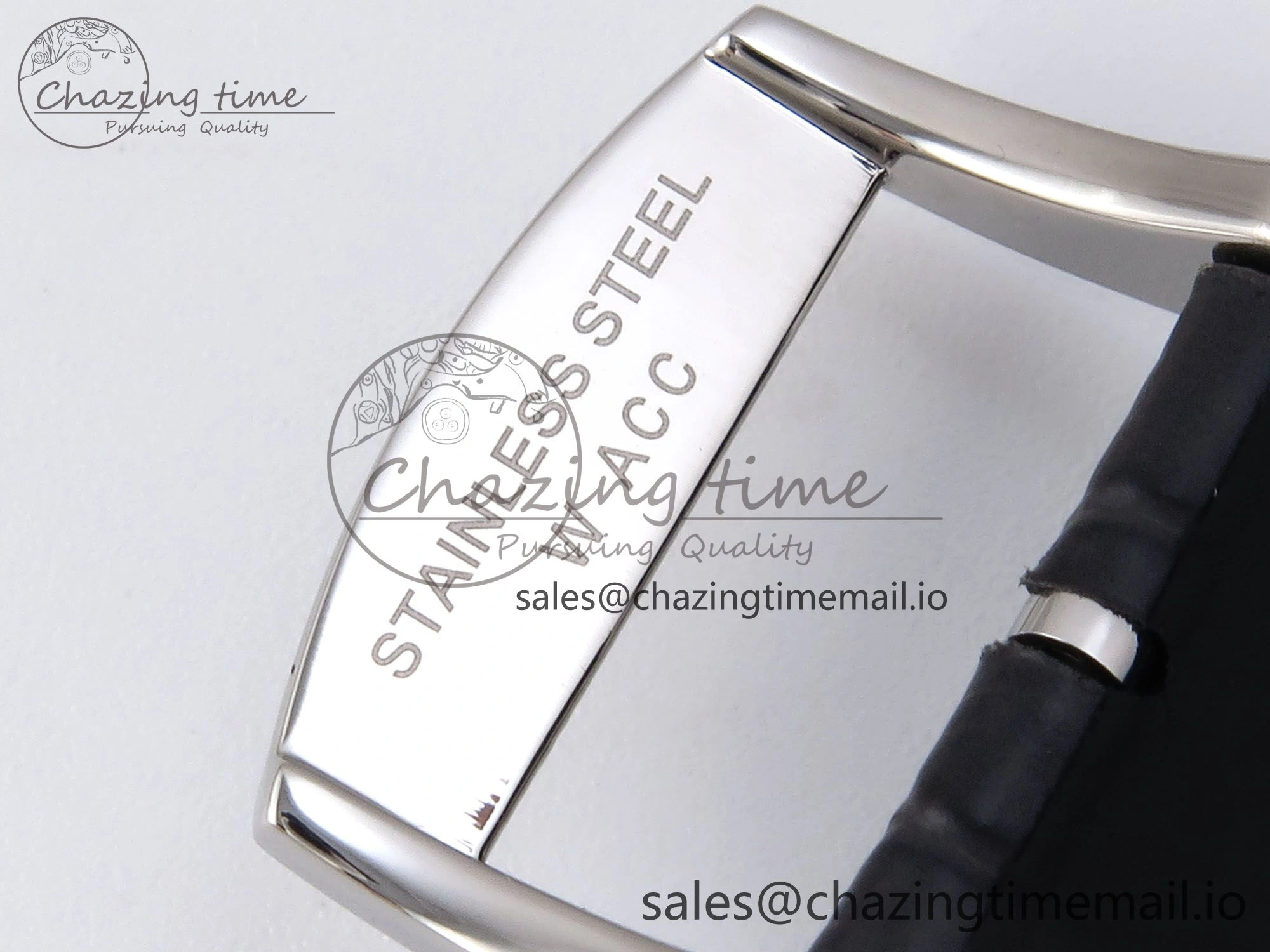 Flagship Heritage Moonphase SS APSF 1:1 Best Edition Silver SS Dial on Black Leather Strap A2892